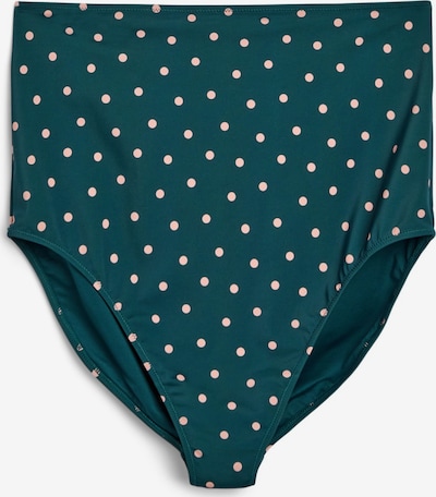 Swim by Zizzi Bikini donji dio 'Skatrin' u nude / tamno zelena, Pregled proizvoda