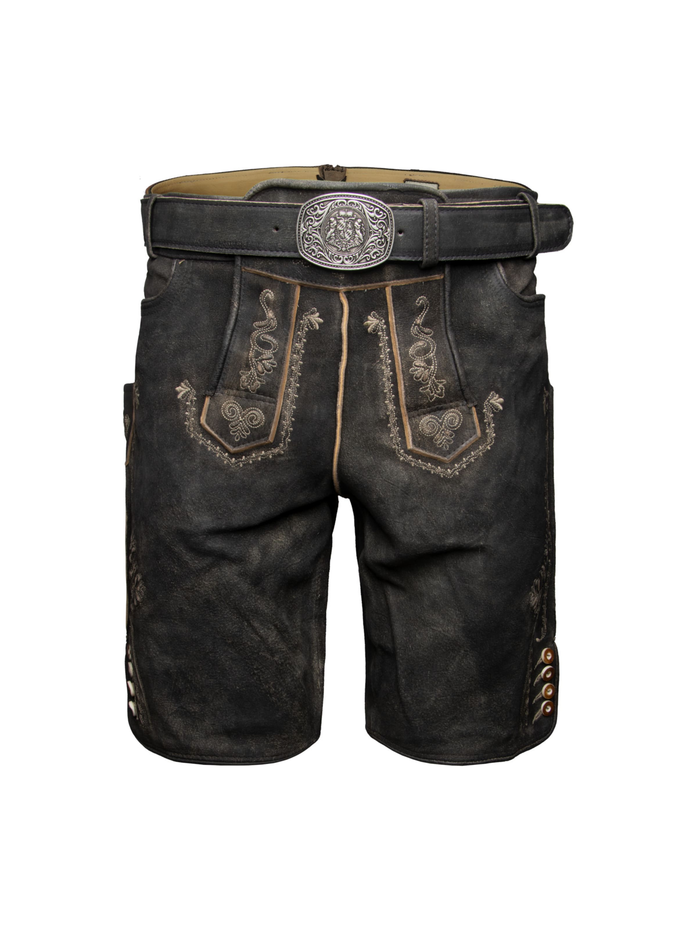 Regular Pantalon folklorique 'Georg' STOCKERPOINT en gris : devant