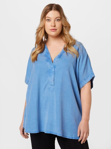 Esprit Curves Blouse in Blue: front