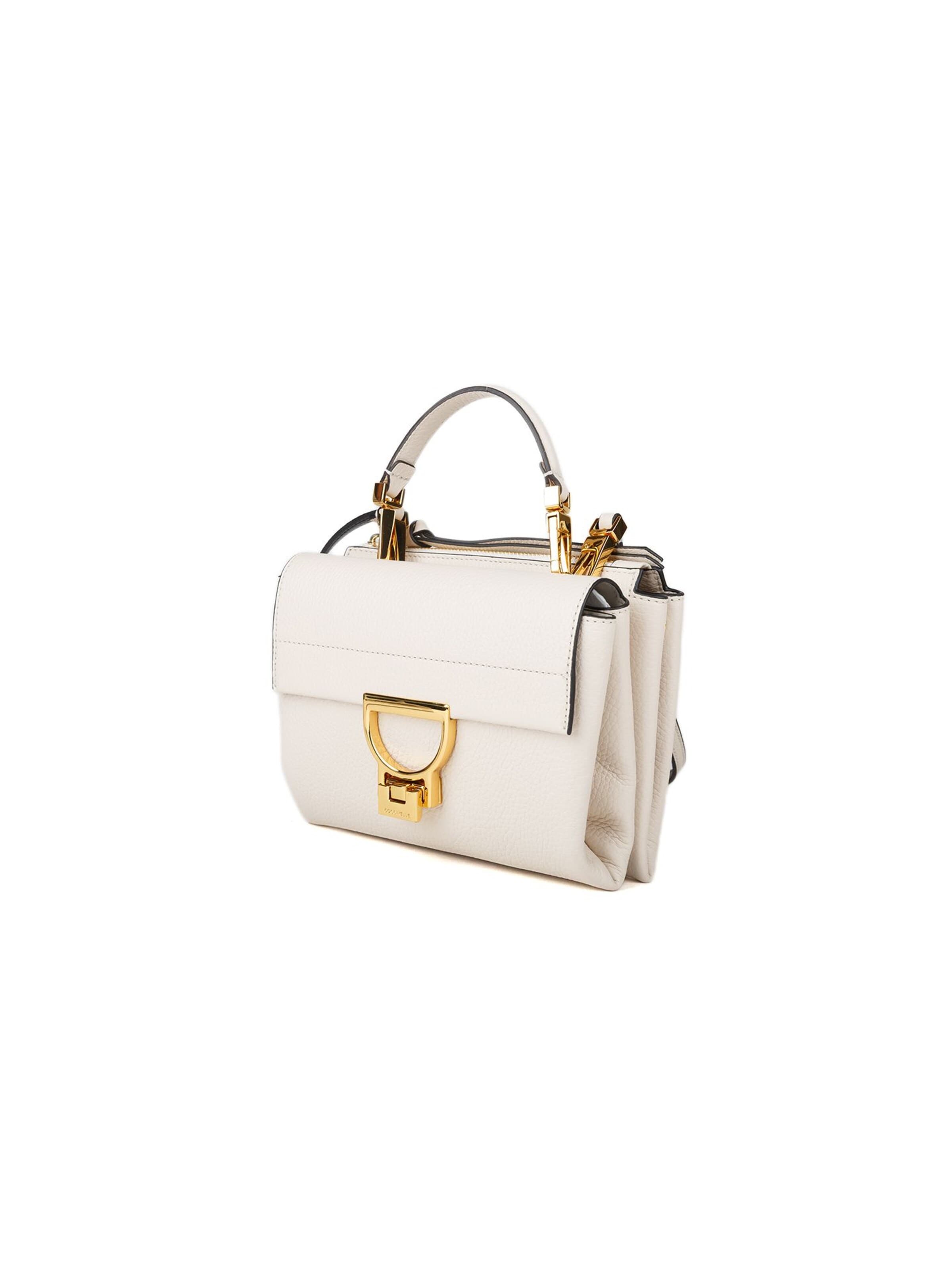 Coccinelle Schoudertas 'Arlettis Handbag Grained Leather' in Wit