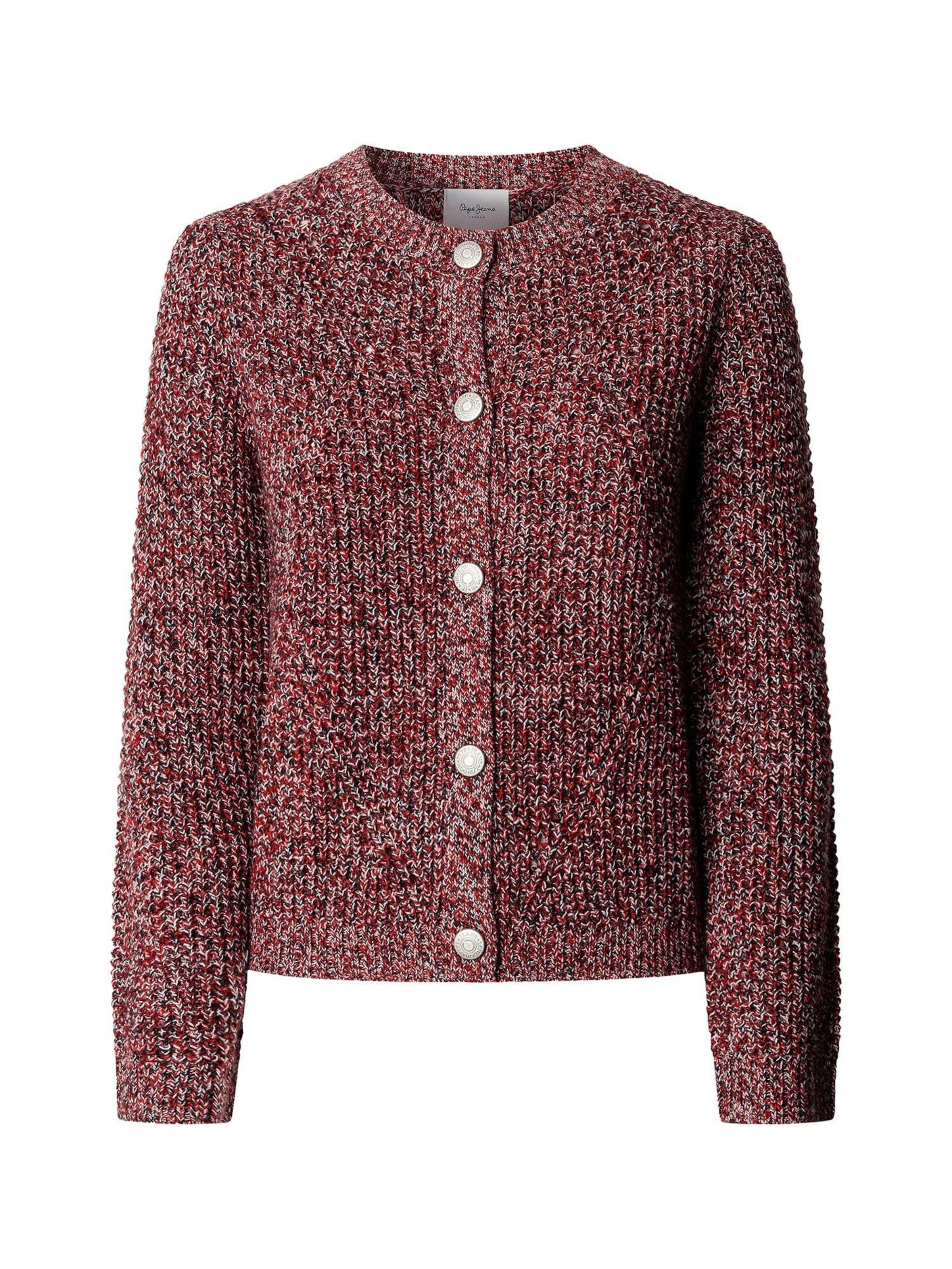 Pepe Jeans Strickjacke 'Ariela' in Rot: Vorderseite
