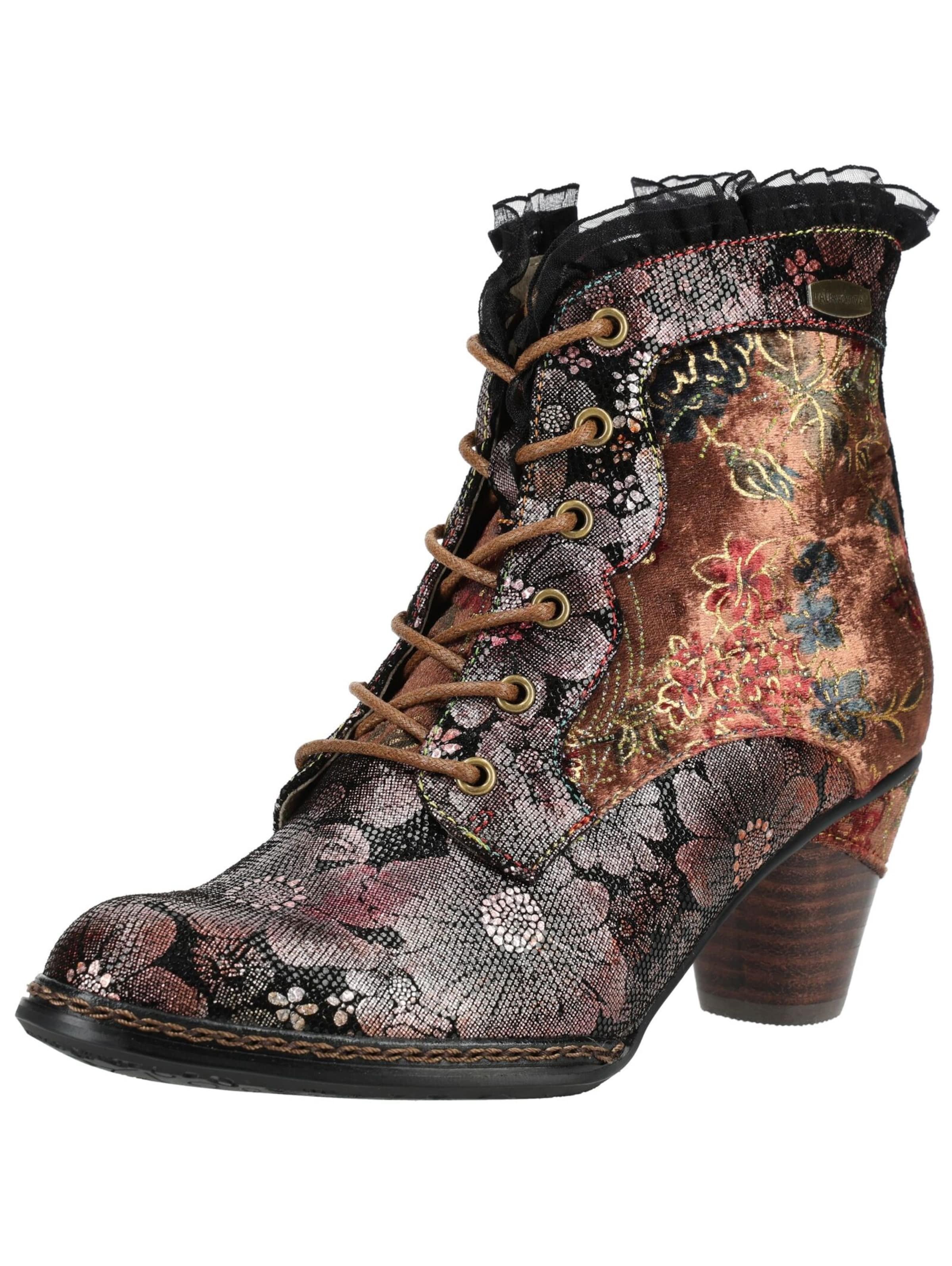 Laura Vita Lace-up bootie in Mixed colours: front