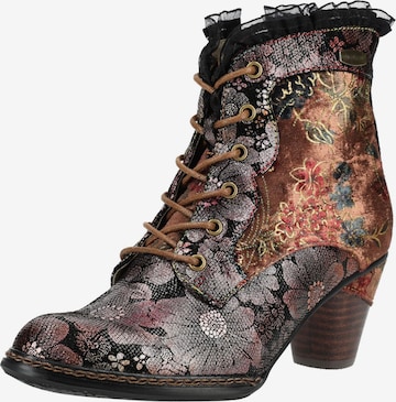 Bottines à lacets Laura Vita en mélange de couleurs : devant