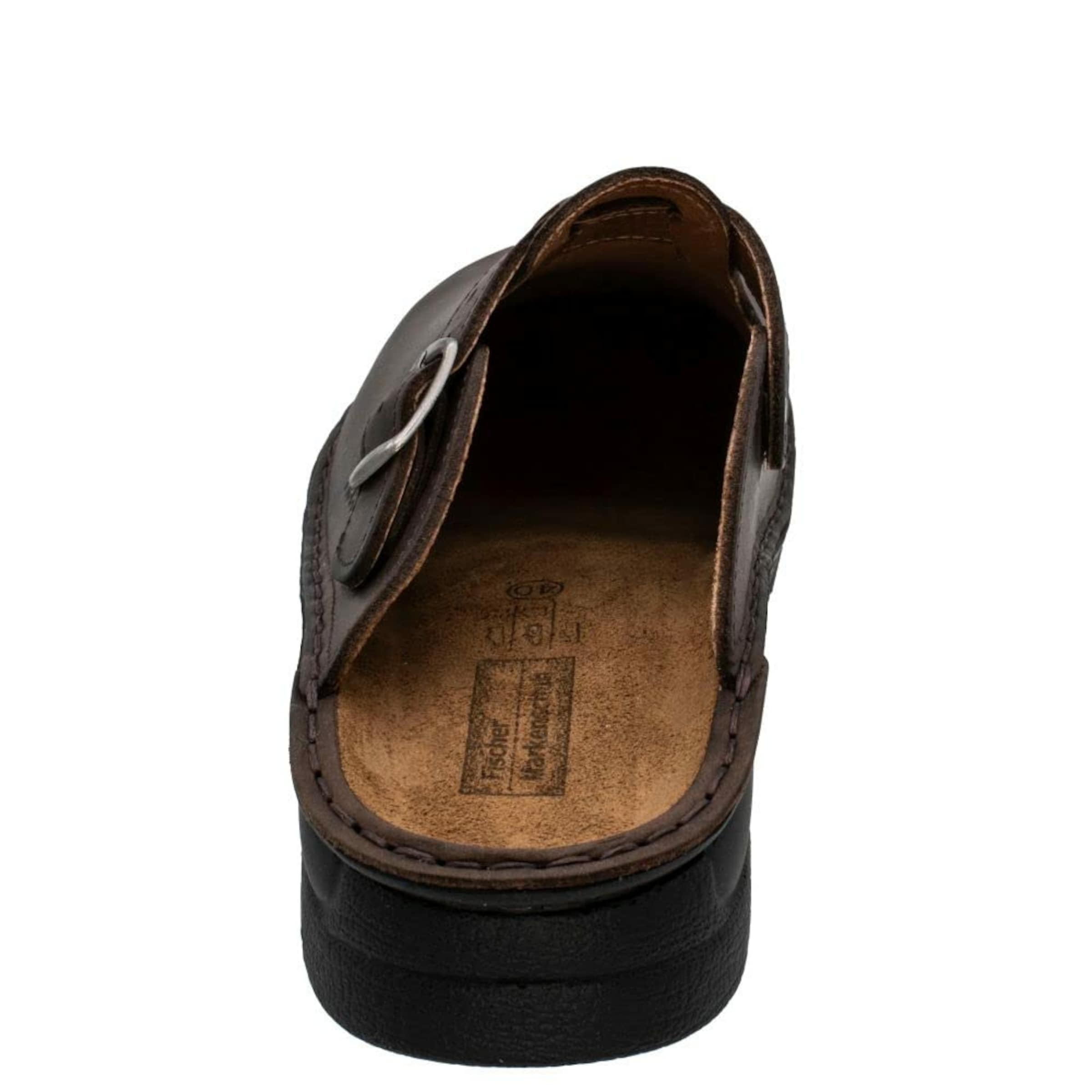 Fischer-Markenschuh Clogs in Braun
