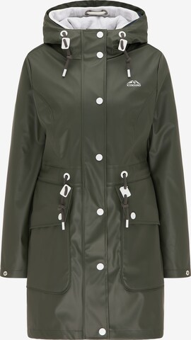 ICEBOUND Raincoat in Green: front