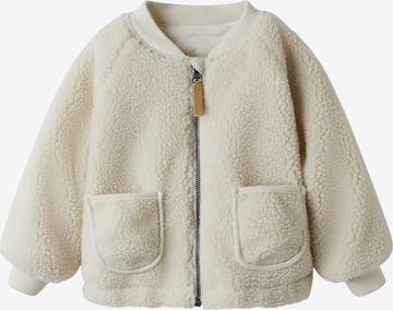 NAME IT - Chaqueta de entretiempo 'Teddy' en beige: frente