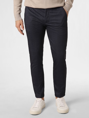 Finshley & Harding Regular Broek 'Tyler' in Blauw: voorkant