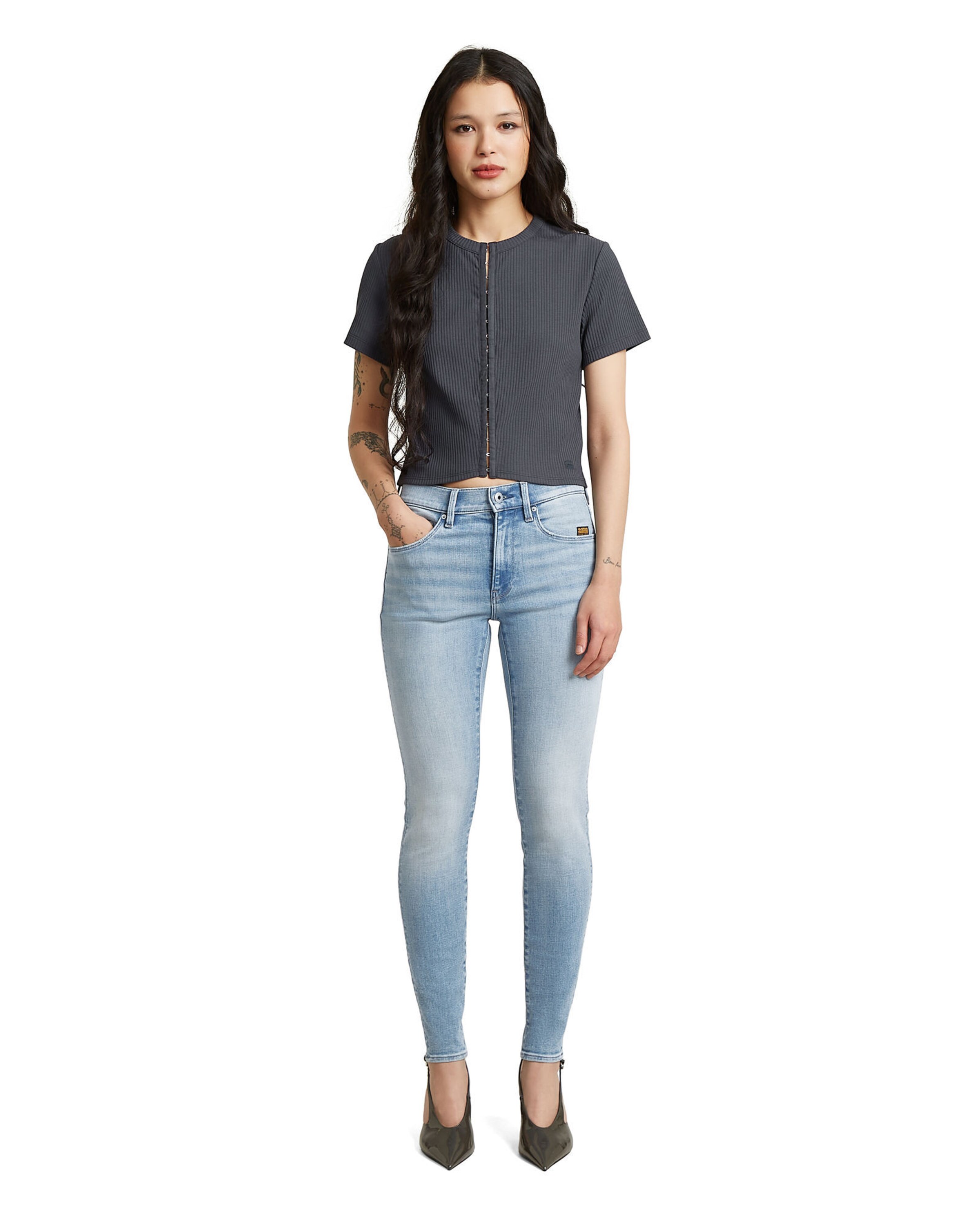 G-STAR Skinny Jeans - '3301 Skinny Jeans' in Blau