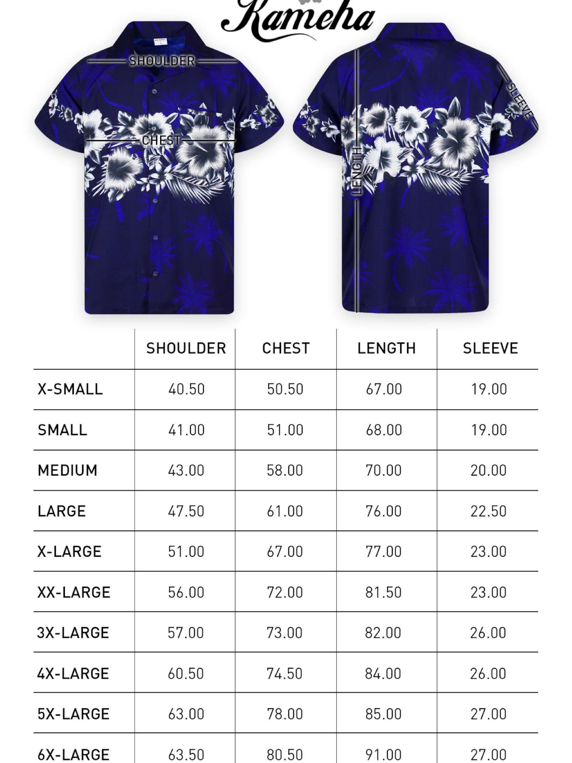 King Kameha Bluse 'Flower Chest'‌‌ in Blau
