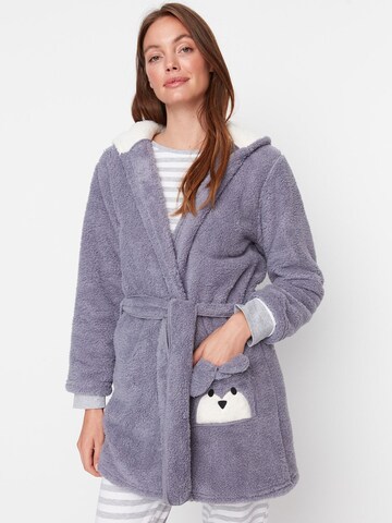Trendyol Bathrobe short in Grey: front