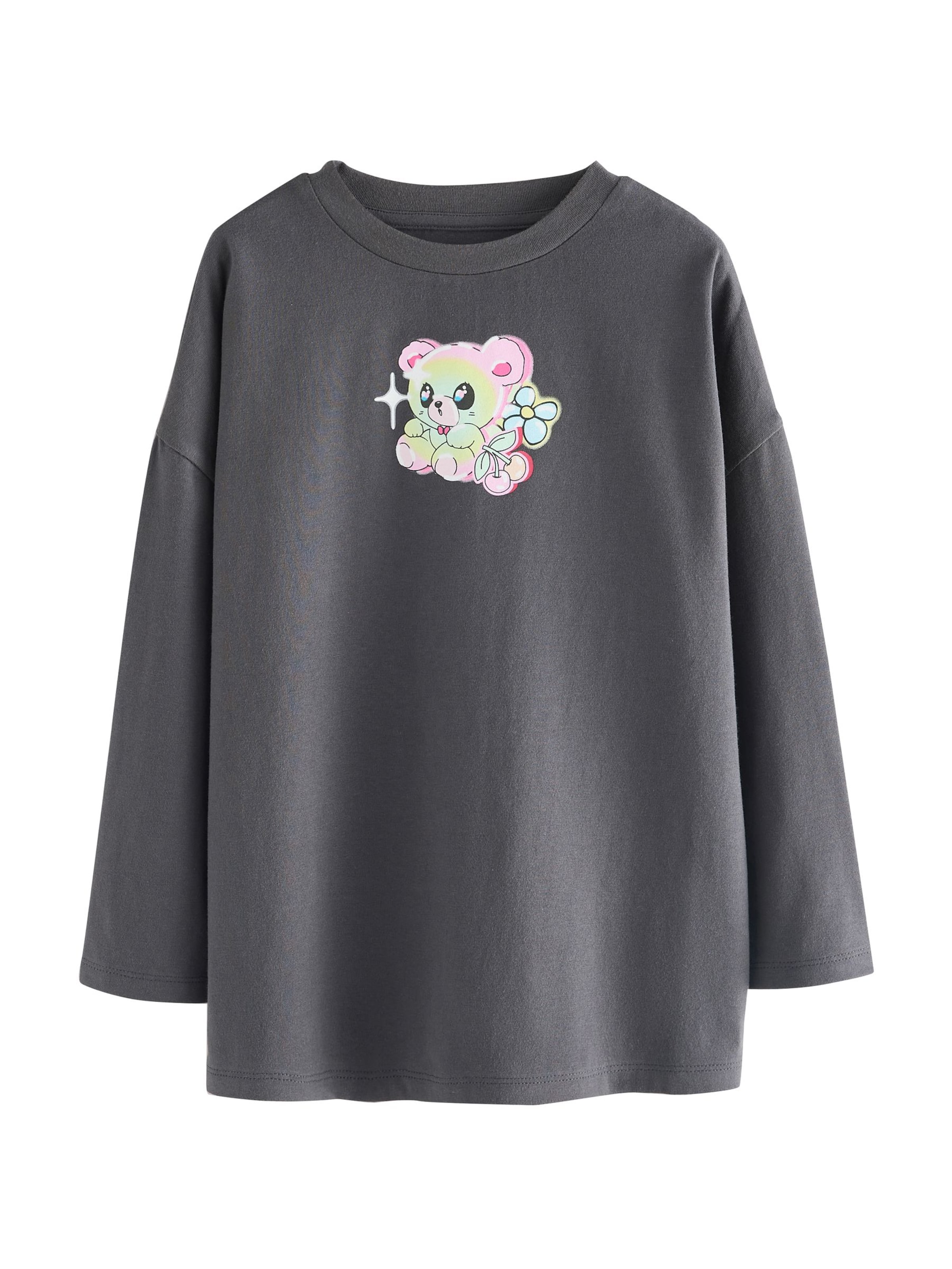 Next Shirt in Grau: Vorderseite