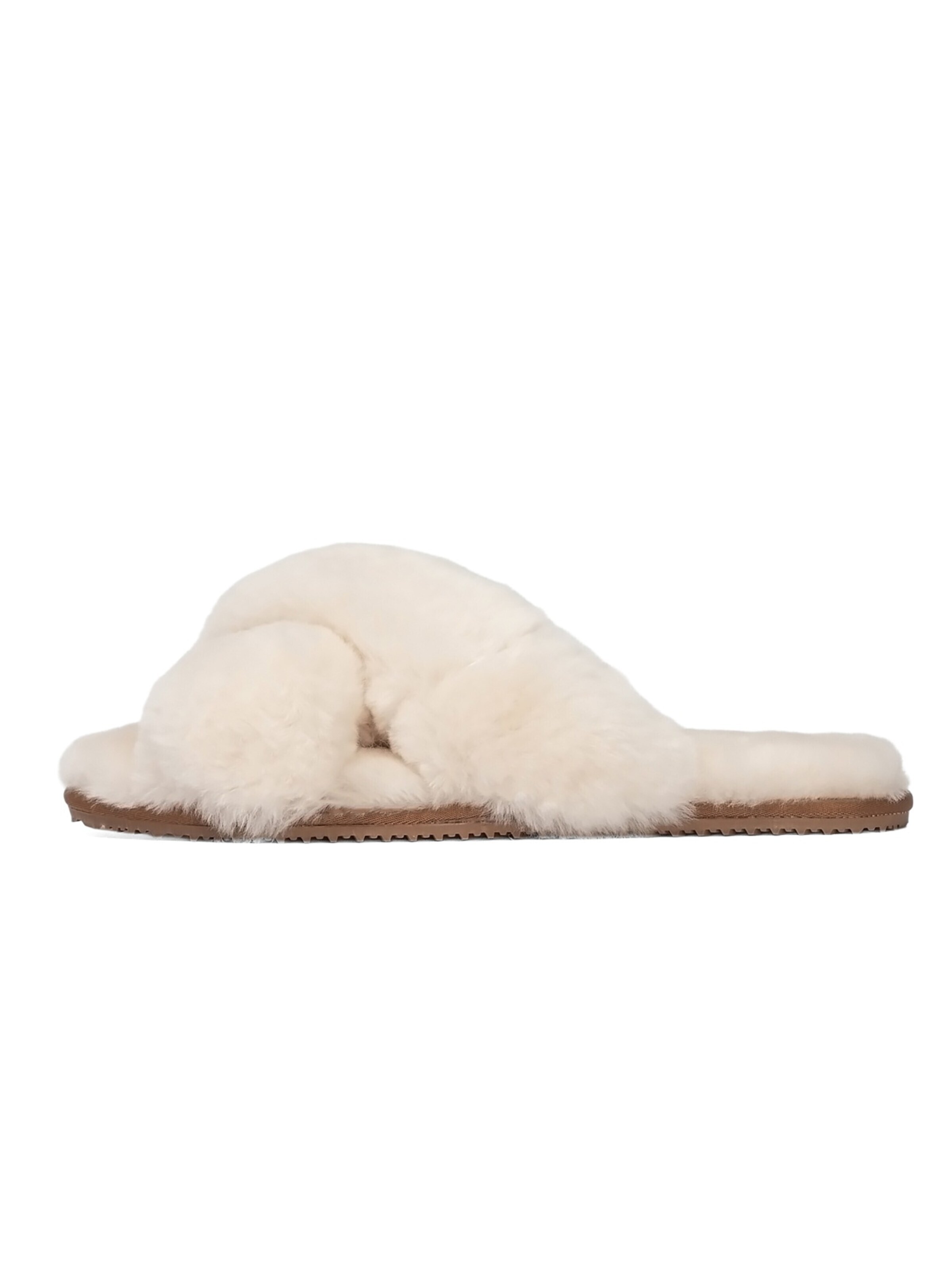 L'Arte Milano Slipper in Beige: front