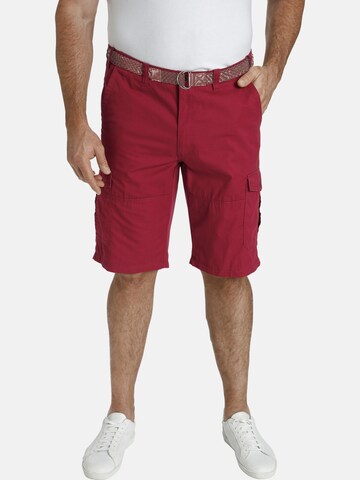 Charles Colby Loose fit Pants 'Baron Kianu' in Red: front