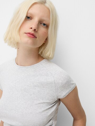 Bershka Shirt in Grey