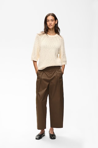 InWear - Pierna ancha Pantalón en marrón: frente