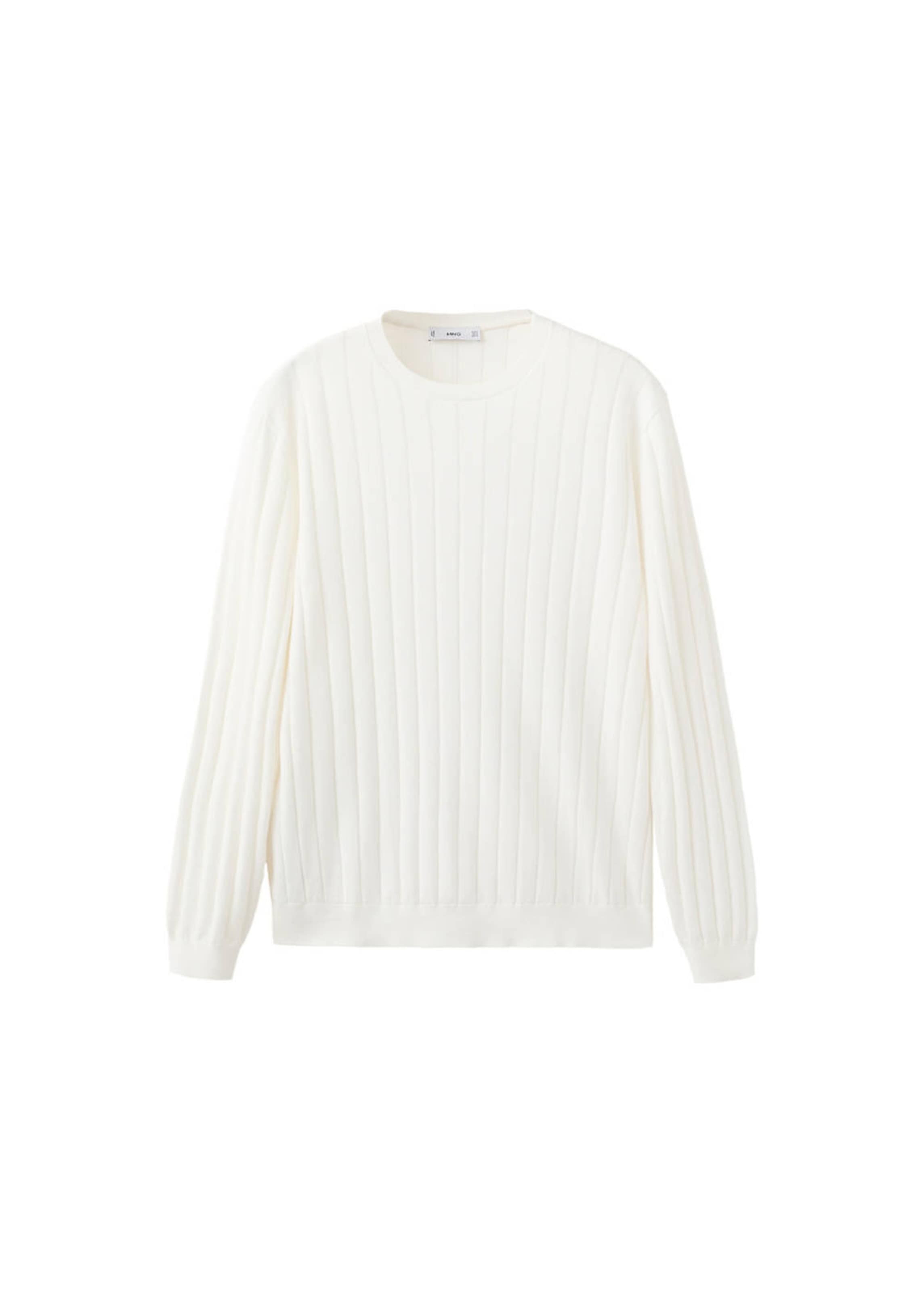 MANGO MAN Sweater 'Baluard' in White: front