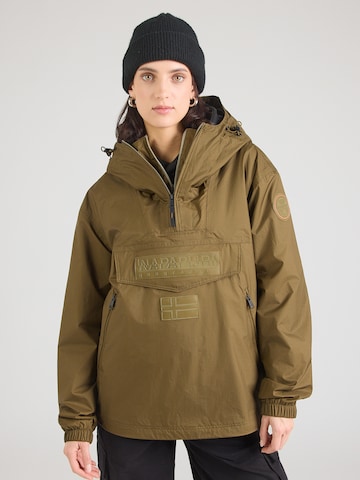 NAPAPIJRI Between-Season Jacket in Green: front
