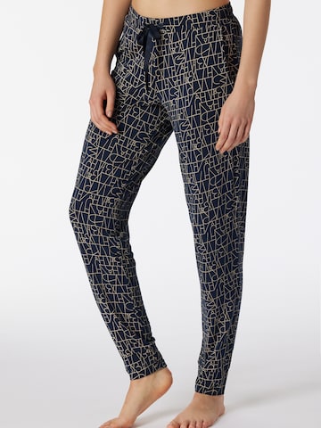 SCHIESSER Pajama Pants ' 95/5 ' in Blue: front