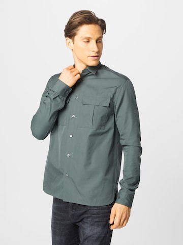 BOSS Regular fit Риза 'Niceto' в зелено: отпред