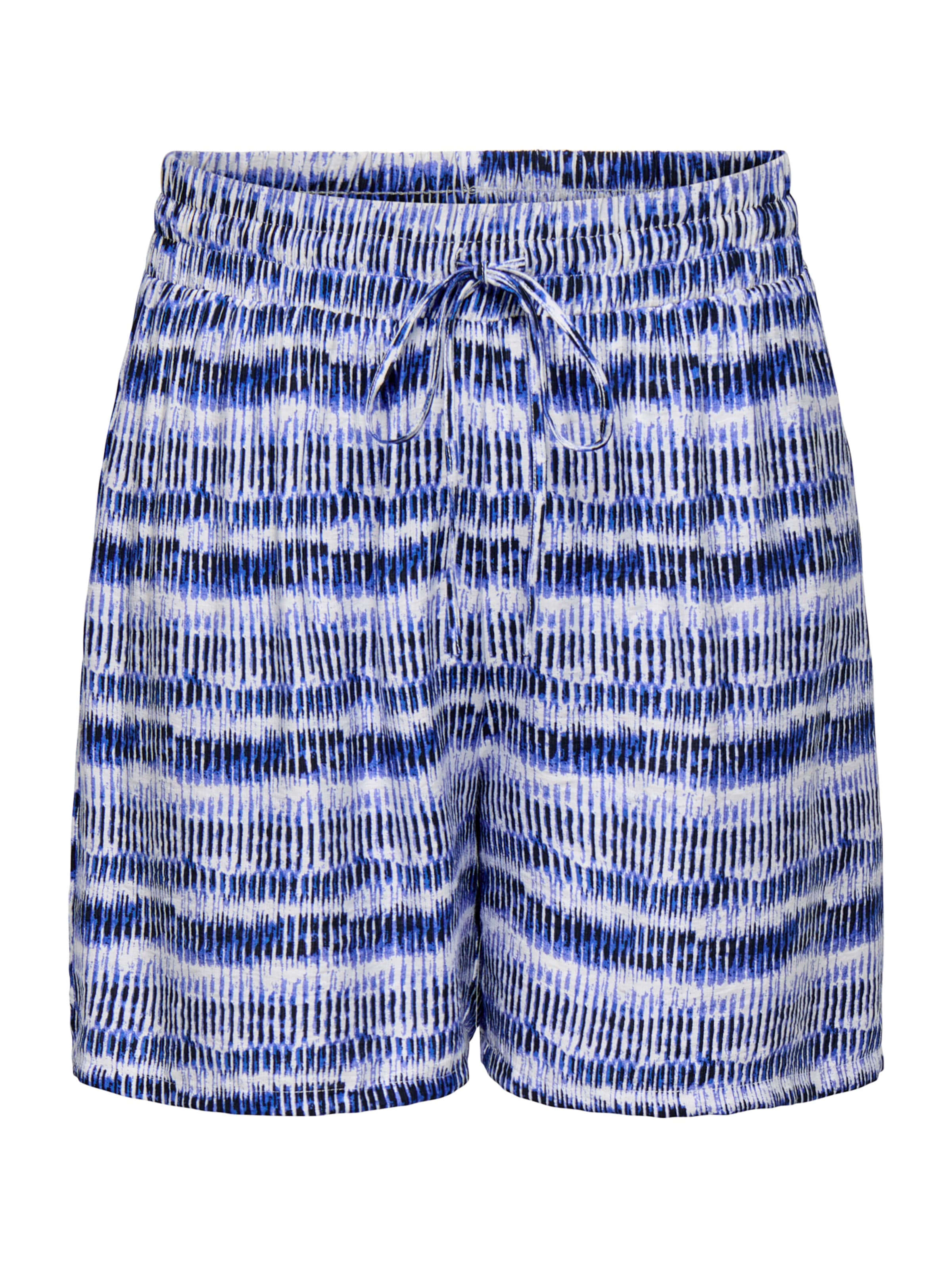 Pantaloni 'CARHAVANA' ONLY Carmakoma pe albastru ultramarin / negru / alb, Vizualizare produs