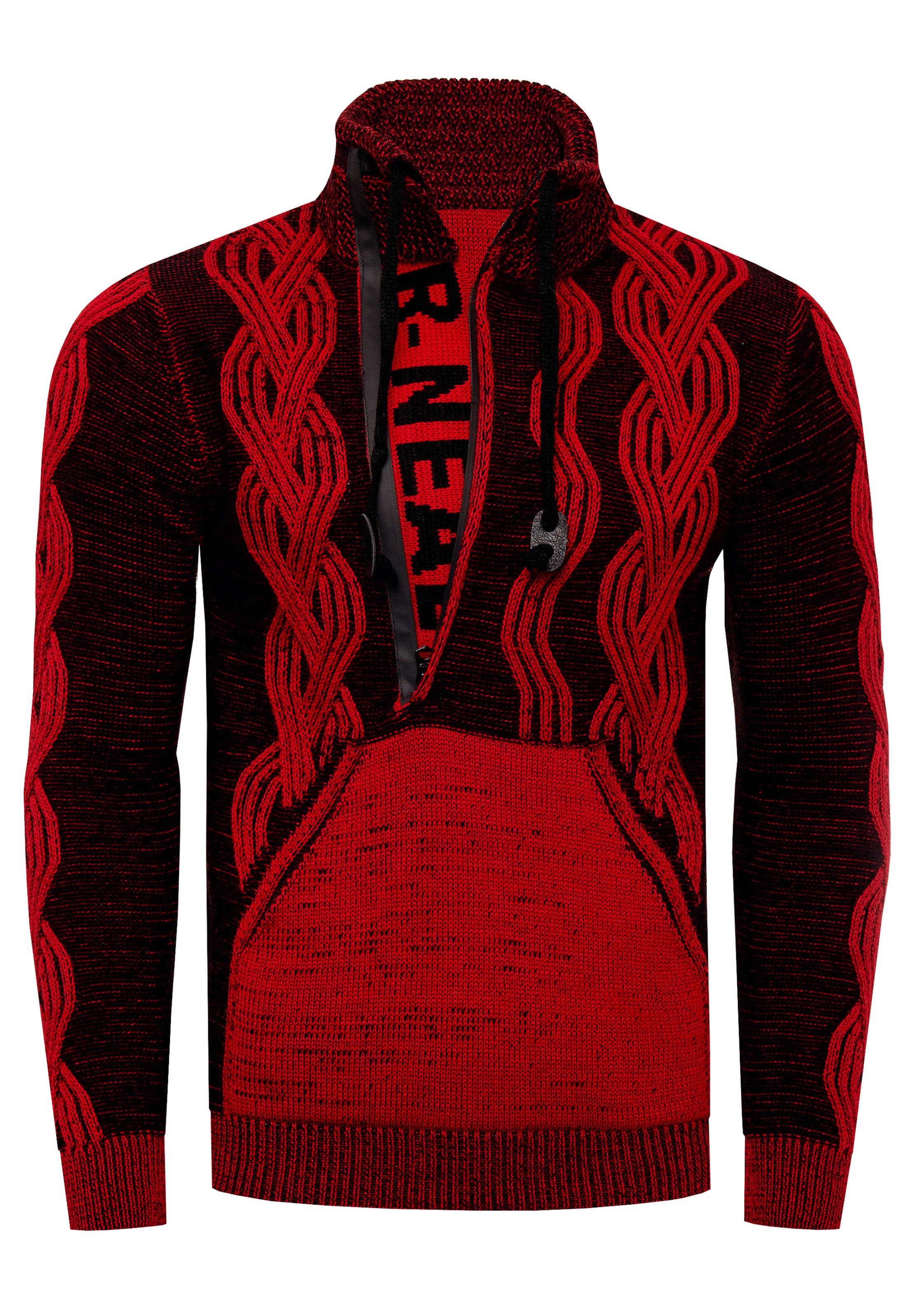 Rusty Neal Pullover in Rot: Vorderseite