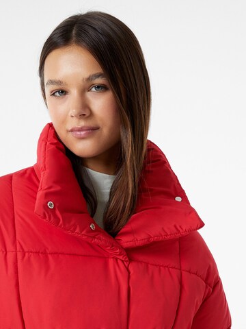 Bershka Winter jacket in Red