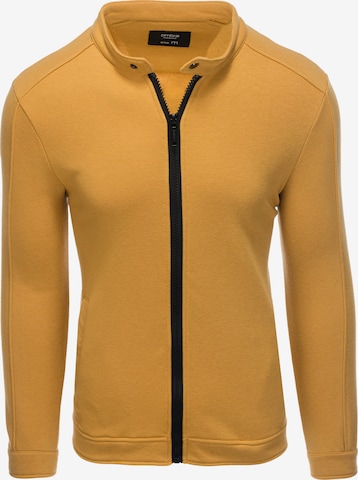 Ombre Sweatjacke 'B1071' in Gelb: Vorderseite