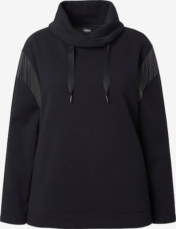 Ulla Popken Sweatshirt in Black: front