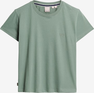 Superdry T-Shirt 'Essential' in Grün: predná strana