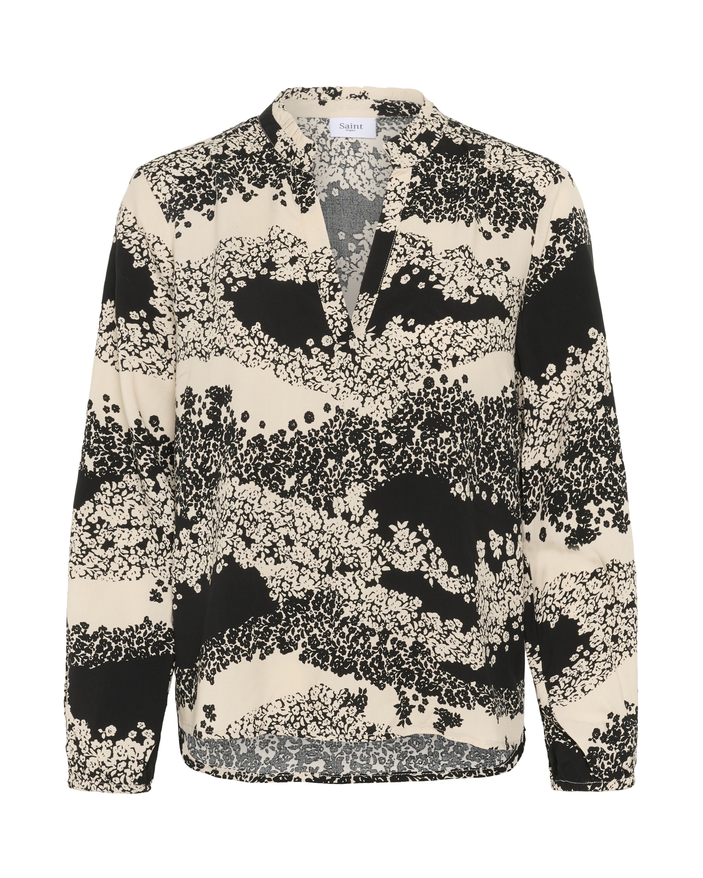 SAINT TROPEZ Blouse 'Eda' in Black: front