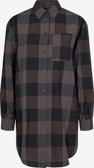 minimum Bluza 'Checky' u kestenjasto smeđa / crna, Pregled proizvoda