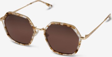 Lunettes de soleil 'Amsterdam Edge Toffee Tortoise Brown' Kapten & Son en marron : devant