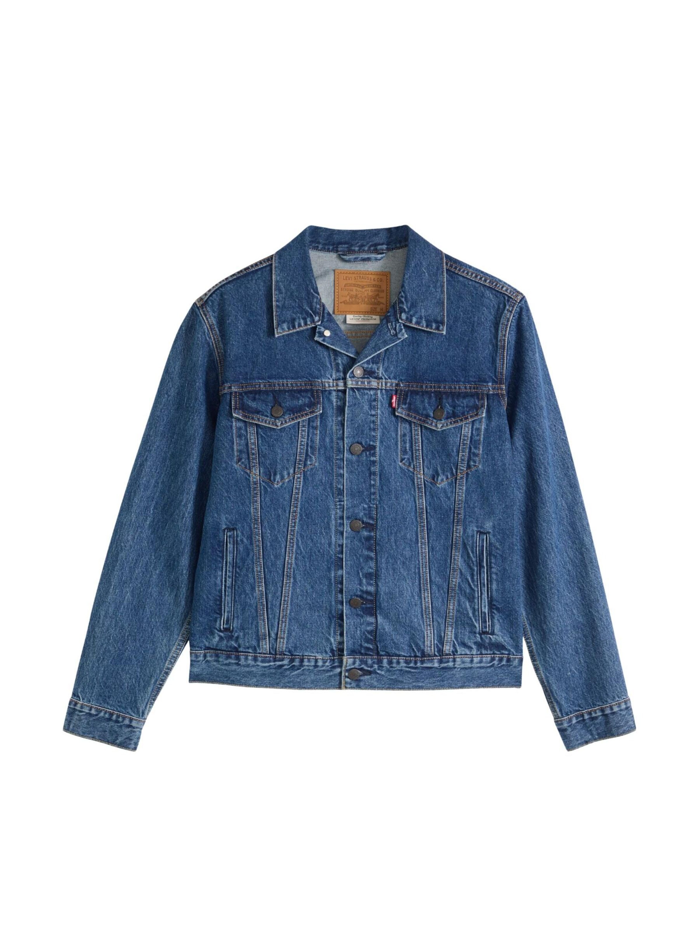 LEVI'S ® Veste mi-saison 'LEVI'S THE TRUCKER JACKET MILLION GIUBBINO' en XXL en bleu denim, Vue avec produit