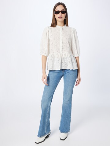 PULZ Jeans Blouse 'HEDVIG' in White