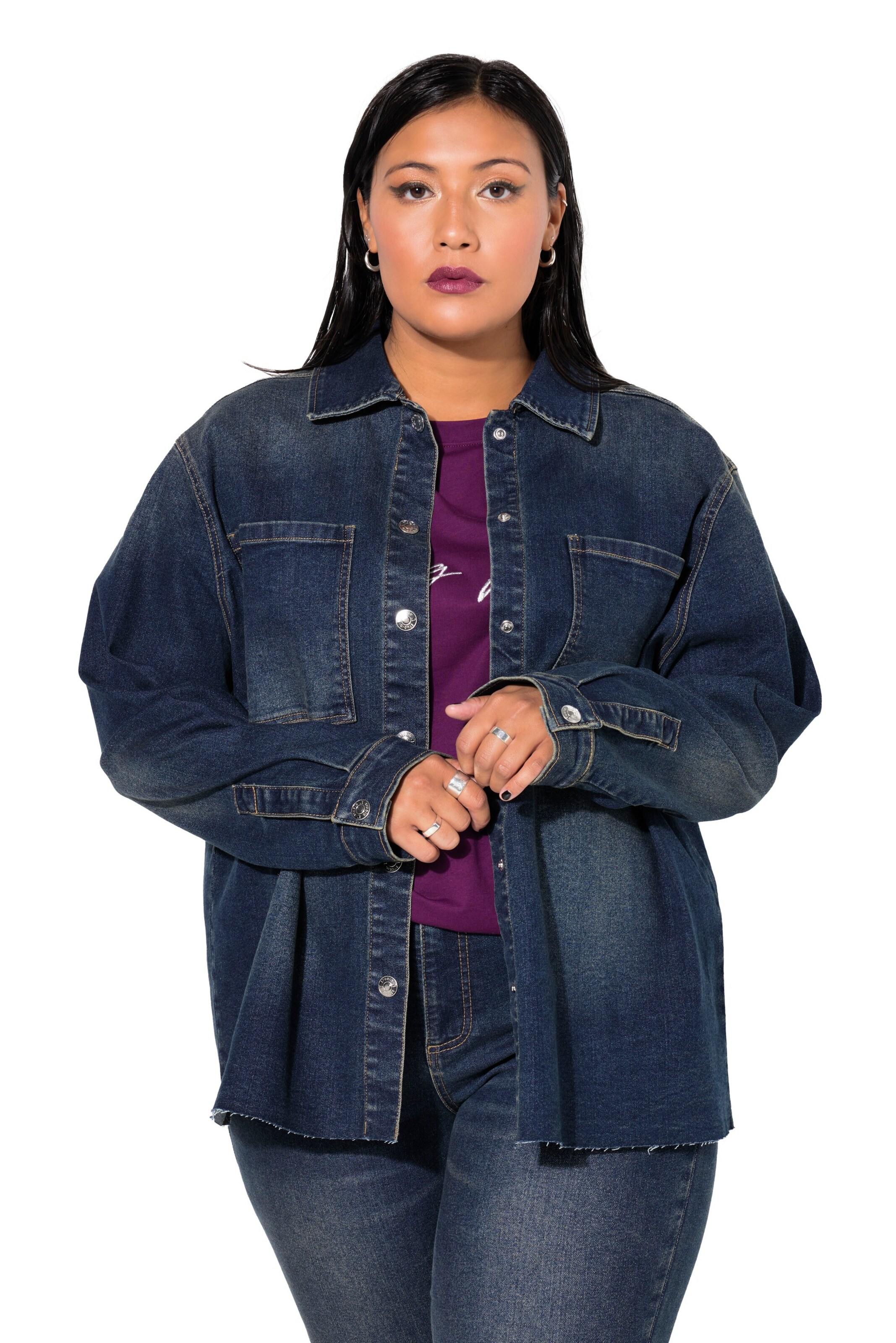 Studio Untold Blouse in Blue: front