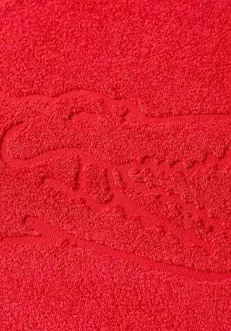 LACOSTE Badematte in Rot
