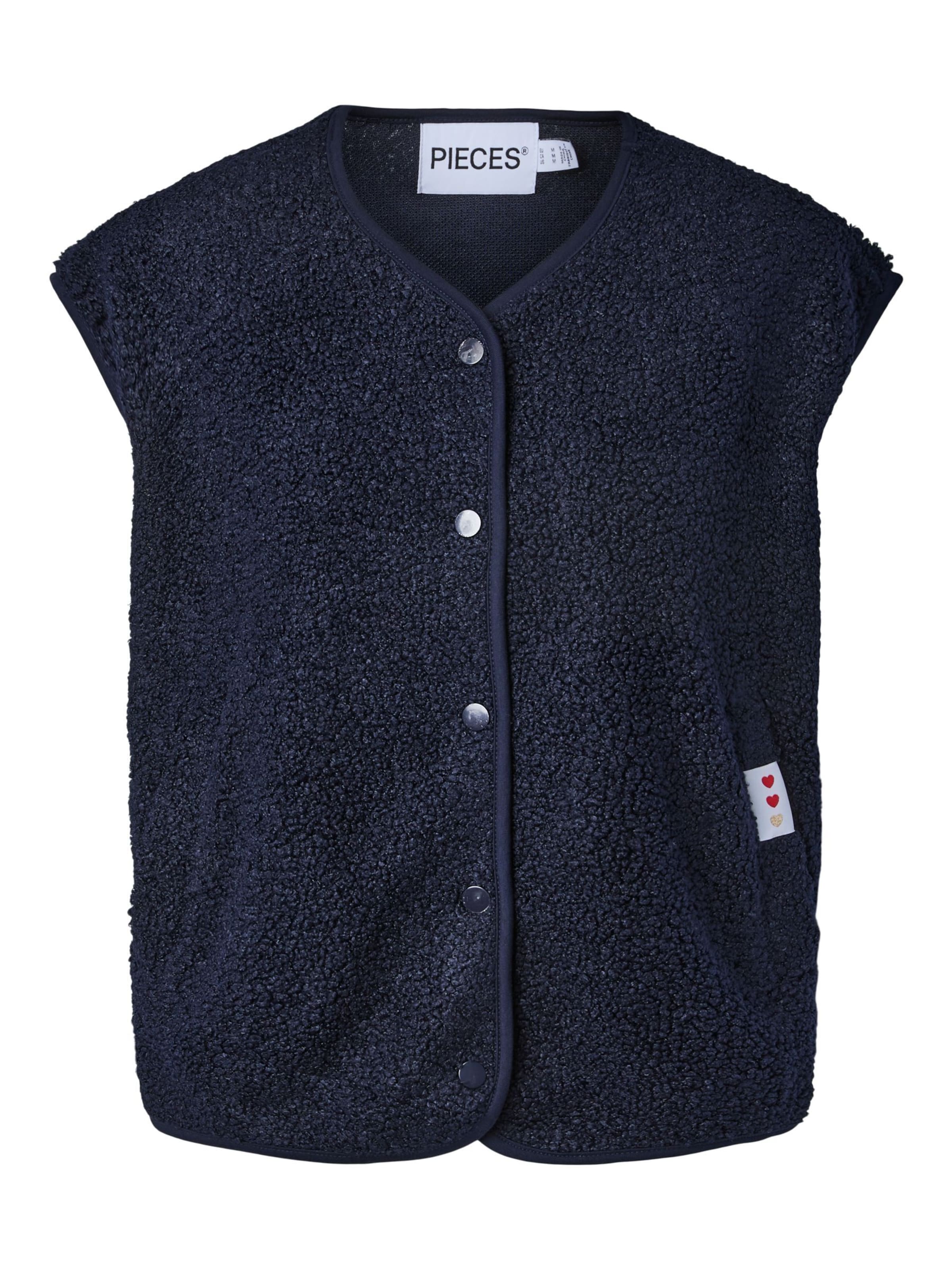 Gilet 'PCKATTY' di PIECES in blu: frontale