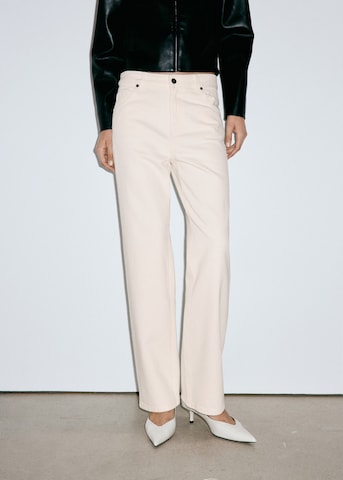 MANGO Regular Jeans 'MIAMI' in Beige: Vorderseite