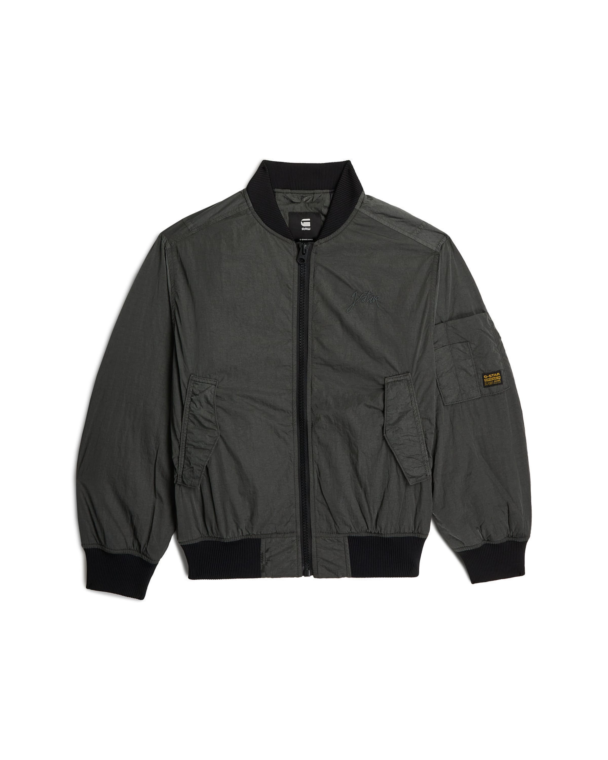 G-STAR Jacket - 'Girls Bomber Padded Jacket' in Blau: Vorderseite