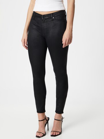 Coupe slim Jean 'Illusion' 7 for all mankind en noir : devant