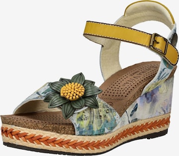 Sandales à lanières Laura Vita en vert : devant