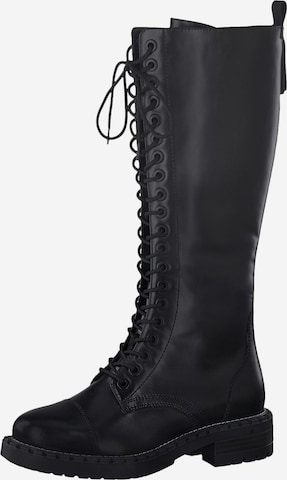 TAMARIS Lace-Up Boots in Black: front