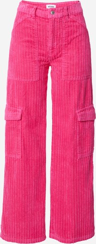 Loosefit Pantalon cargo 'Julian' WEEKDAY en rose : devant