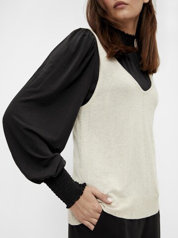 Top in maglia 'Angie' di OBJECT in beige