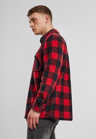 Brandit Regular Fit Hemd 'Jeff' in Rot