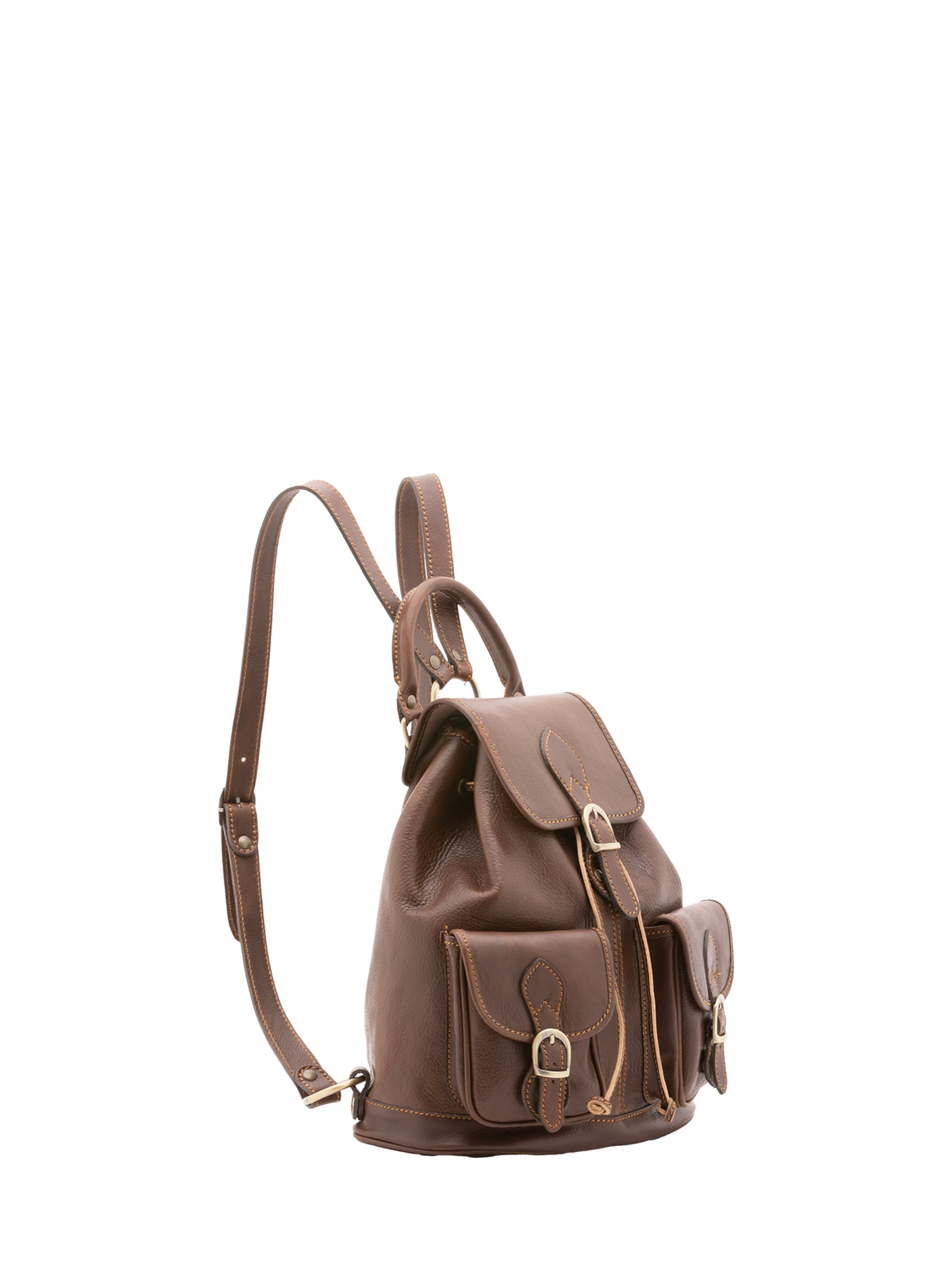 Sac à dos Viola Castellani en marron : devant