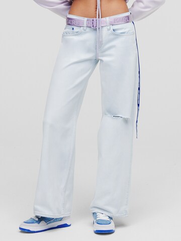 Loosefit Jean KARL LAGERFELD JEANS en bleu : devant