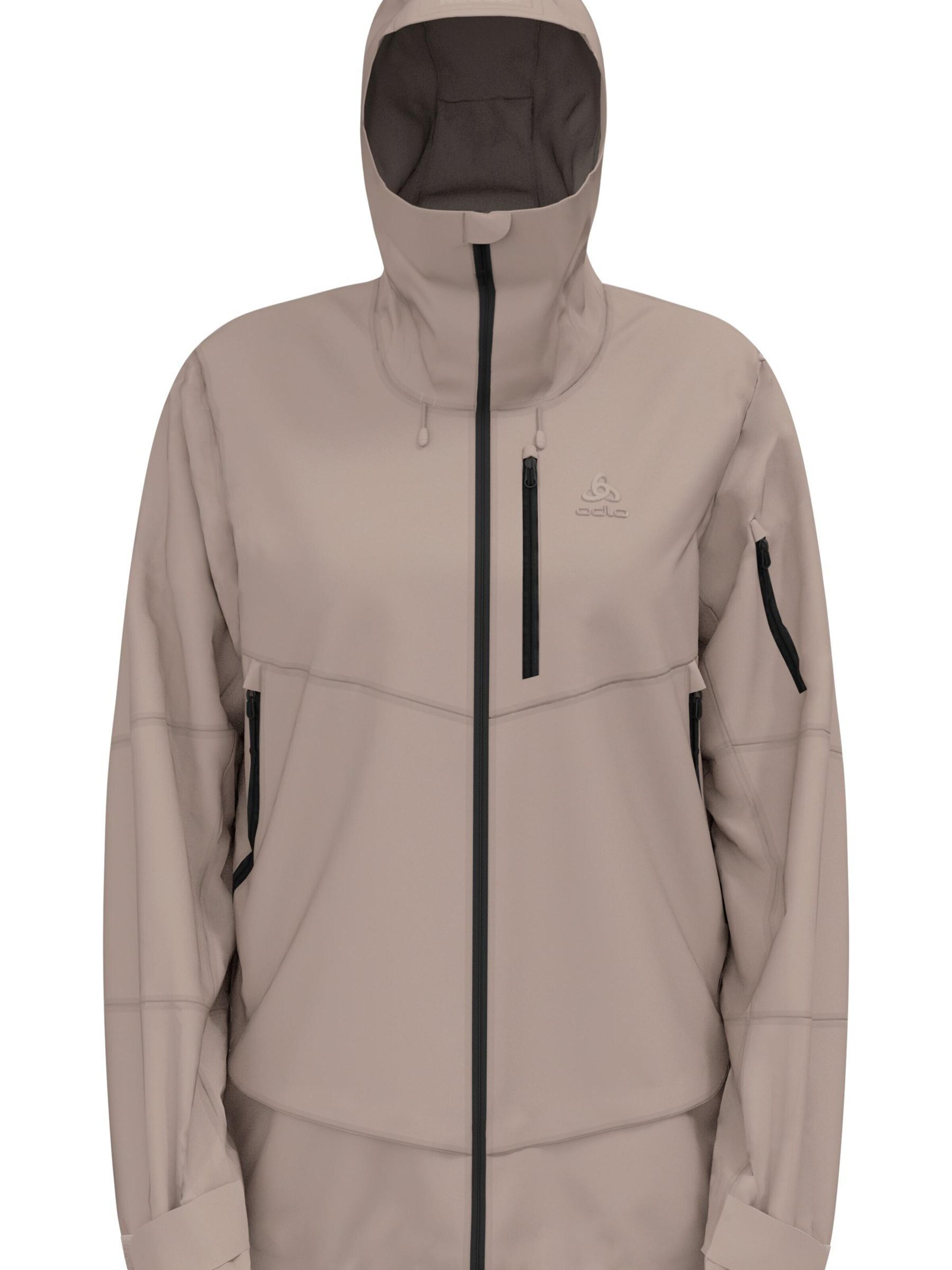 ODLO Sports jacket 'X-ALP' in Beige: front