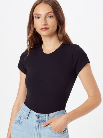 Abercrombie & Fitch Shirt bodysuit in Black: front