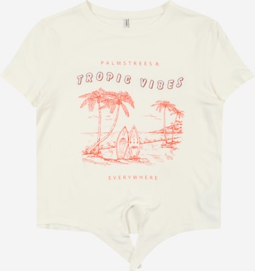 ONLY GIRLS T-Shirt 'KOGRITA' in Weiß: Vorderseite